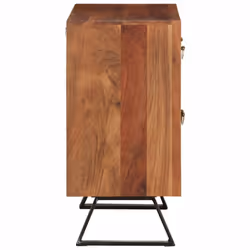 vidaXL Drawer Cabinet Honey Brown 70x35x70 cm Solid Wood Acacia drawer chest