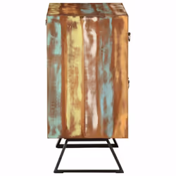 vidaXL Drawer Cabinet Multicolour 70x35x70 cm Solid Wood Reclaimed