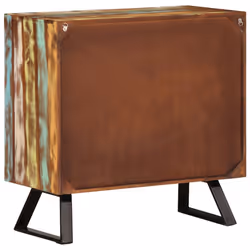 vidaXL Drawer Cabinet Multicolour 70x35x70 cm Solid Wood Reclaimed - Additional view 4