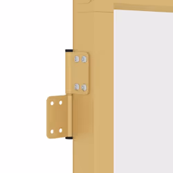 vidaXL Interior Door Slim Sliding Door Golden Tempered Glass and Aluminium - Additional view 6