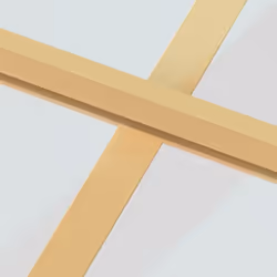 vidaXL Interior Door Slim Sliding Door Golden Tempered Glass and Aluminium - Additional view 7