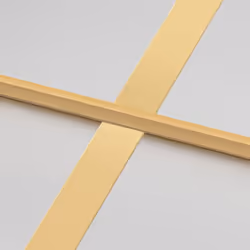 vidaXL Interior Door Slim Sliding Door Golden Tempered Glass and Aluminium - Additional view 7
