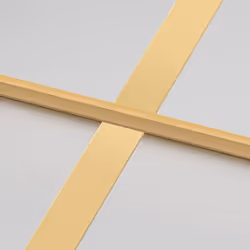 vidaXL Interior Door Slim Sliding Door Golden Tempered Glass and Aluminium - Additional view 8