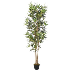 vidaXL Artificial Bamboo Tree Fake Plant Artificial Plant 828 Leaves Green - round, 80 cm