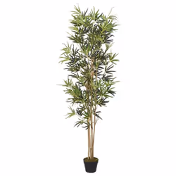 vidaXL Artificial Bamboo Tree Fake Plant Artificial Plant 828 Leaves Green - round, 180 cm