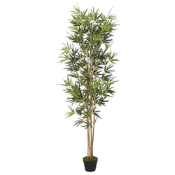 vidaXL Artificial Bamboo Tree Fake Plant Artificial Plant 828 Leaves Green - round, 180 cm