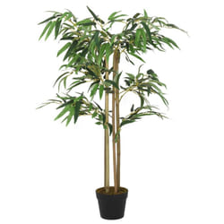 vidaXL Artificial Bamboo Tree Fake Plant Artificial Plant 988 Leaves Green - round, 80 cm