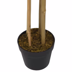 vidaXL Artificial Bamboo Tree Fake Plant Artificial Plant 988 Leaves Green - round, 120 cm