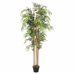 vidaXL Artificial Bamboo Tree Fake Plant Artificial Plant 730 Leaves Green - round, 180 cm