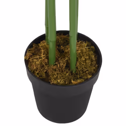vidaXL Artificial Bamboo Tree Fake Plant Artificial Plant 864 Leaves Green - round, 120 cm - Additional view 2