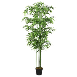 vidaXL Artificial Bamboo Tree Fake Plant Artificial Plant 864 Leaves Green - round, 150 cm