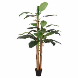 vidaXL Artificial Banana Tree Fake Plant Tree Artificial Plant 9 Leaves Green - 150 cm