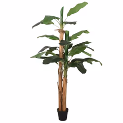 vidaXL Artificial Banana Tree Fake Plant Tree Artificial Plant 9 Leaves Green - 180 cm