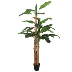 vidaXL Artificial Banana Tree Fake Plant Tree Artificial Plant 9 Leaves Green - 180 cm