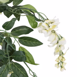 vidaXL Artificial Wisteria Tree Artificial Plant 840 Leaves Green and White - 150 cm