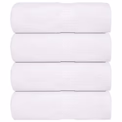 vidaXL Soap Towels 4 pcs White 30x30 cm 360 gsm 100% Cotton towel bath towel