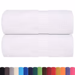 vidaXL Guest Towels 2 Pieces White 30 x 50 cm 360 g/m 100% Cotton