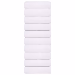 vidaXL Guest Towels 10 pcs White 30x50 cm 360 gsm 100% Cotton towel face towel