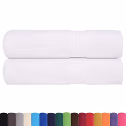 vidaXL 2 Piece White Towels 50 x 100 cm 360 g/m 100% Cotton