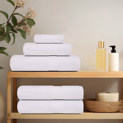 vidaXL Towels Kitchen Tea Towel Dish Towel Wash Towel 360 gsm 100% Cotton - white, 70 x 140 cm - Additional view 2