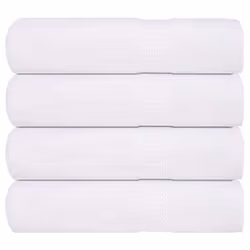 vidaXL Shower Towels 4 pcs White 70x140 cm 360 gsm 100% Cotton towel