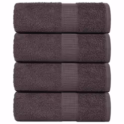 vidaXL Washcloths 4 pcs Anthracite 15x21 cm 360 gsm 100% Cotton towel