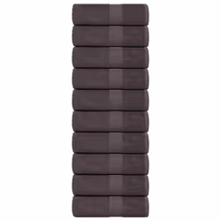 vidaXL Soap Towels 10 pcs Anthracite 30x30 cm 360 gsm 100% Cotton towel