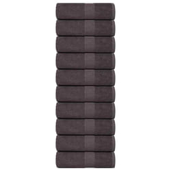 vidaXL Soap Towels 10 pcs Anthracite 30x30 cm 360 gsm 100% Cotton towel