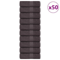 vidaXL Soap Towels 50 pcs Anthracite 30x30 cm 360 gsm 100% Cotton towel