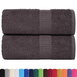 vidaXL Guest Towels 2 pcs Anthracite 30 x 50 cm 360 g/m 100% Cotton