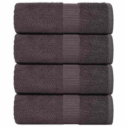 vidaXL Guest Towels 4 pcs Anthracite 30x50 cm 360 gsm 100% Cotton towel