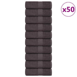 vidaXL Guest Towels 50 pcs Anthracite 30x50 cm 360 gsm 100% Cotton towel