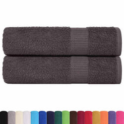 vidaXL 2 Piece Shower Towels Anthracite 70 x 140 cm 360 g/m 100% Cotton