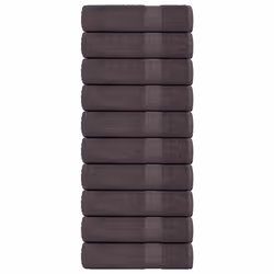 vidaXL Shower Towels 10 pcs Anthracite 70x140 cm 360 gsm 100% Cotton towel