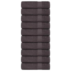 vidaXL Shower Towels 10 pcs Anthracite 70x140 cm 360 gsm 100% Cotton towel