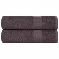 vidaXL Bath Towels 2 pcs Anthracite 100x150 cm 360 gsm 100% Cotton