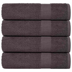 vidaXL Bath Towels 4 pcs Anthracite 100x150 cm 360 gsm 100% Cotton towel