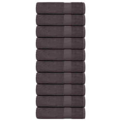 vidaXL Bath Towels 10 pcs Anthracite 100x150 cm 360 gsm 100% Cotton towel