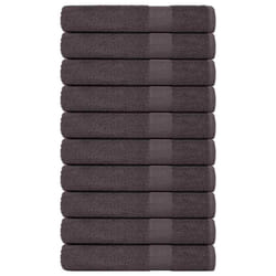 vidaXL Sauna Towels 10 pcs Anthracite 80x200 cm 360 gsm 100% Cotton towel