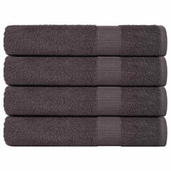 vidaXL Towels 4 pcs Anthracite 100x200 cm 360 gsm 100% Cotton towel on beach