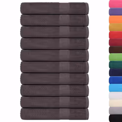 vidaXL Towels 100 x 200 cm 100% Cotton 360 g/m Anthracite