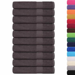vidaXL Towels 100 x 200 cm 100% Cotton 360 g/m Anthracite