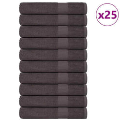 vidaXL Towels 25 pcs Anthracite 100x200 cm 360 gsm 100% Cotton towel on beach
