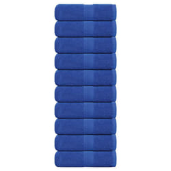 vidaXL Soap Towels 10 pcs Blue 30x30 cm 360 gsm 100% Cotton towel bath towel