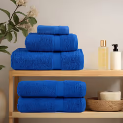 vidaXL Soap Towels 10 pcs Blue 30x30 cm 360 gsm 100% Cotton towel bath towel