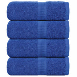 vidaXL Guest Towels 4 pcs Blue 30x50 cm 360 gsm 100% Cotton towel face towel