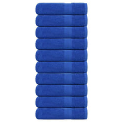 vidaXL Bath Towels 10 pcs Blue 100x150 cm 360 gsm 100% Cotton towel