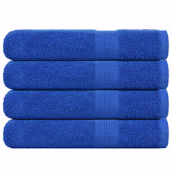vidaXL Sauna Towels 4 pcs Blue 80x200 cm 360 gsm 100% Cotton towel bath towel