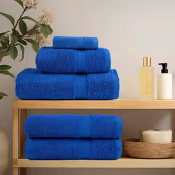 vidaXL Sauna Towels 10 pcs Blue 80 x 200 cm 360 g/m 100% Cotton