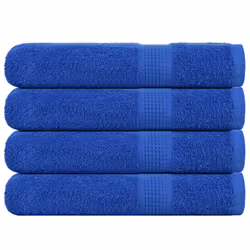 vidaXL Towels 4 pcs Blue 100x200 cm 360 gsm 100% Cotton towel on beach